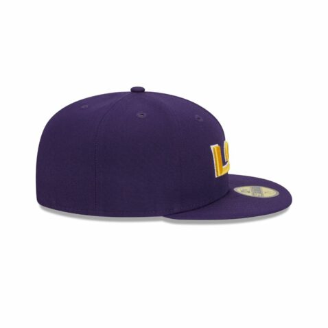 New Era 59Fifty LSU Tigers Fitted Hat Purple Gold - Image 6