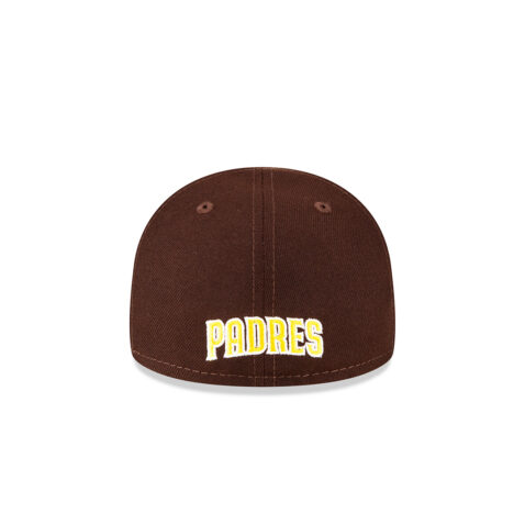 New Era 59Fifty My First San Diego Padres Game On Field Infant Size Fitted Hat Dark Brown Gold - Image 4