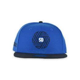 New Era 59Fifty San Diego Football Club SDFC Flow Logo Two Tone Fitted Hat Blue Azure Dark Navy