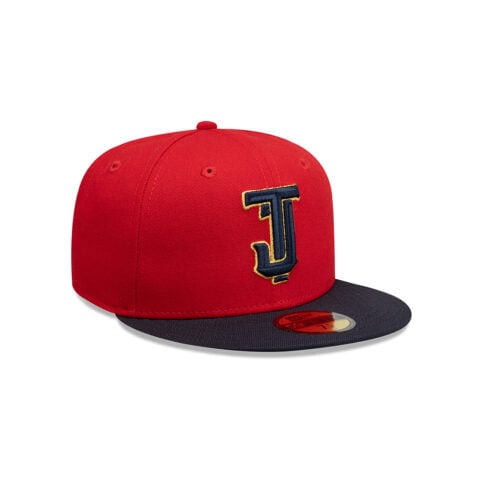 New Era 59Fifty Tijuana Toros 2025 Alternate Road Official On Field Fitted Hat Red Dark Navy - Image 3