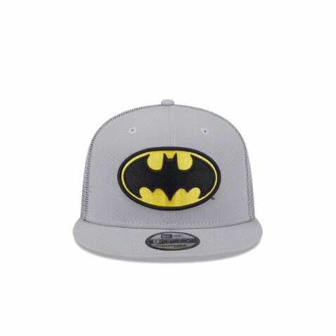 New Era 9Fifty Batman Mesh Trucker Snapback Hat Gray New Era 9Fifty Batman Mesh Trucker Snapback Hat Gray
