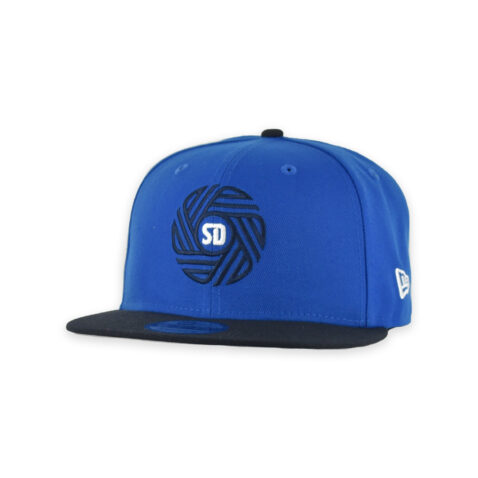 New Era 9Fifty San Diego Football Club SDFC Flow Logo Two Tone Snapback Hat Blue Azure Dark Navy