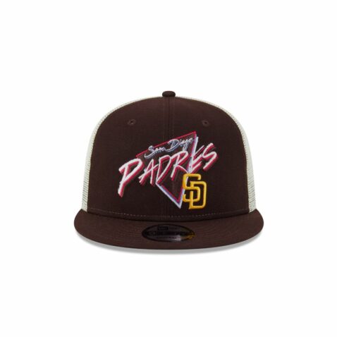 New Era 9Fifty San Diego Padres Neon Mesh Trucker Snapback Hat Brown New Era 9Fifty San Diego Padres Neon Mesh Trucker Snapback Hat Brown