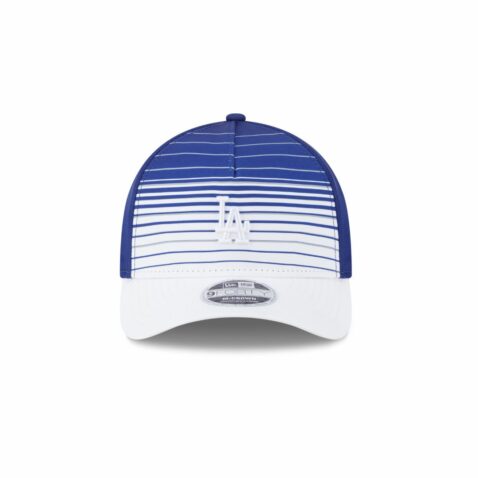 New Era 9Forty Los Angeles Dodgers Gradient A-Frame Snapback Hat Dark Royal Blue White - Image 2