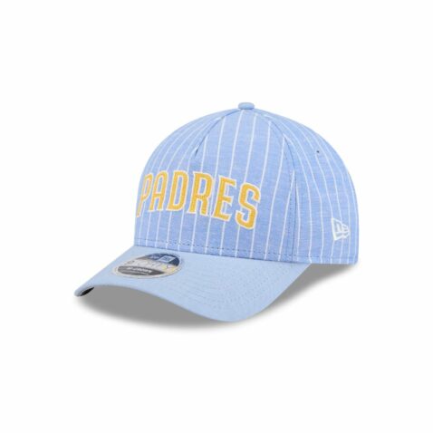 New Era 9Forty M-Crown San Diego Padres Pinstripe Linen Snapback Hat Open Market Blue New Era 9Forty M-Crown San Diego Padres Pinstripe Linen Snapback Hat Open Market Blue