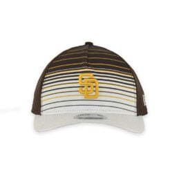 New Era 9Forty San Diego Padres Gradient A-Frame Snapback Hat Brown Gold White