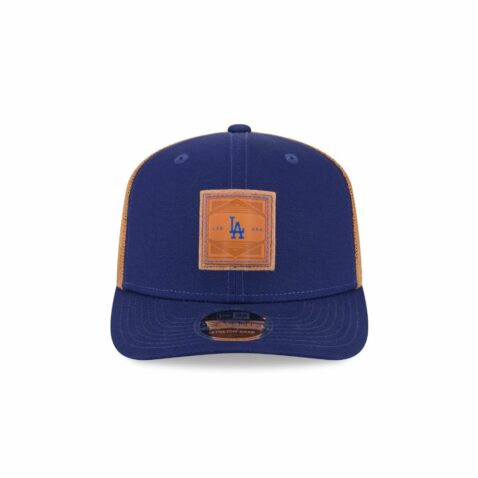 New Era 9Seventy Los Angeles Dodgers Debossed Logo Mesh Trucker Snapback Hat Dark Royal Blue New Era 9Seventy Los Angeles Dodgers Debossed Logo Mesh Trucker Snapback Hat Dark Royal Blue