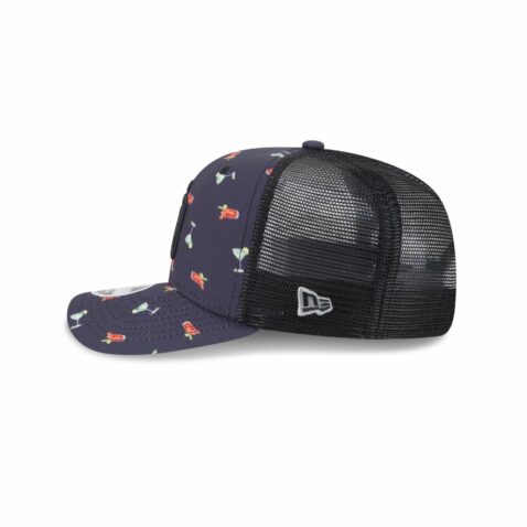 New Era 9Seventy San Diego Padres Pattern Snapback Hat Dark Blue - Image 4