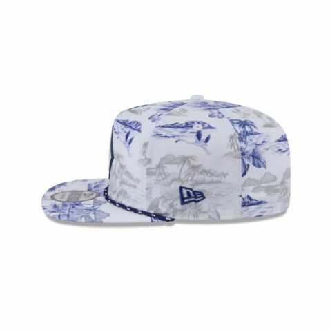 New Era Golfer Los Angeles Dodgers Printed Snapback Hat White - Image 4