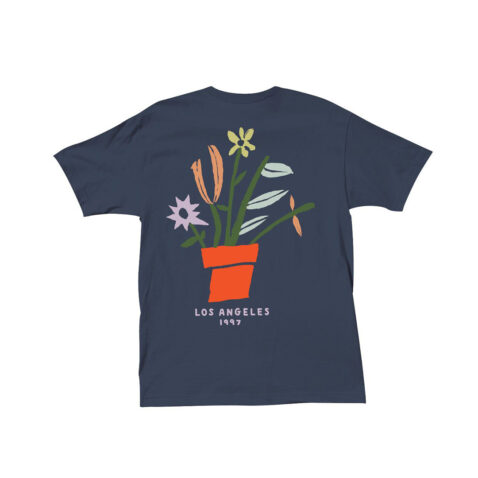 The Quiet Life Floral Short Sleeve T-Shirt Navy Blue - Image 2
