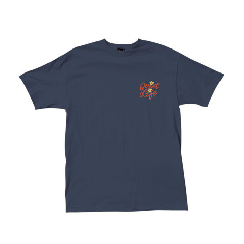 The Quiet Life Floral Short Sleeve T-Shirt Navy Blue