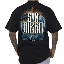 Dyse One City Rose Short Sleeve T-Shirt Black