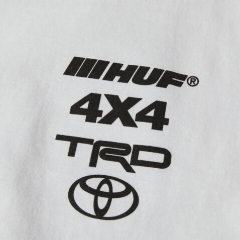 HUF x Toyota TRD Long Travel Short Sleeve T-Shirt White - Image 3