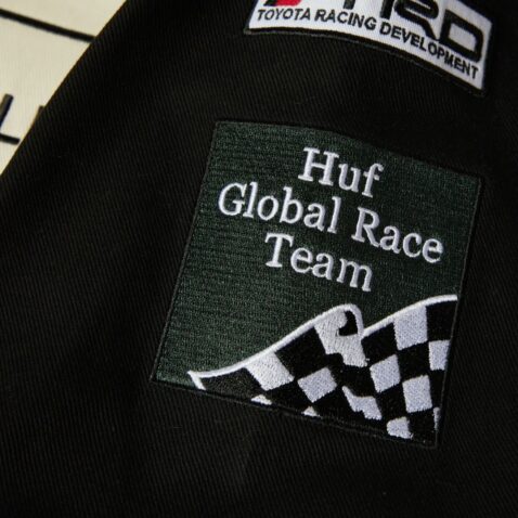 HUF x Toyota TRD Podium Racing Jacket White Black - Image 6