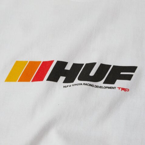 HUF x Toyota TRD Stickered Short Sleeve T-Shirt White - Image 3