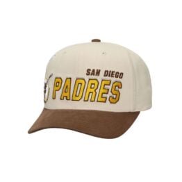 Mitchell & Ness San Diego Padres MLB Big Time Pro Snapback Hat Off White