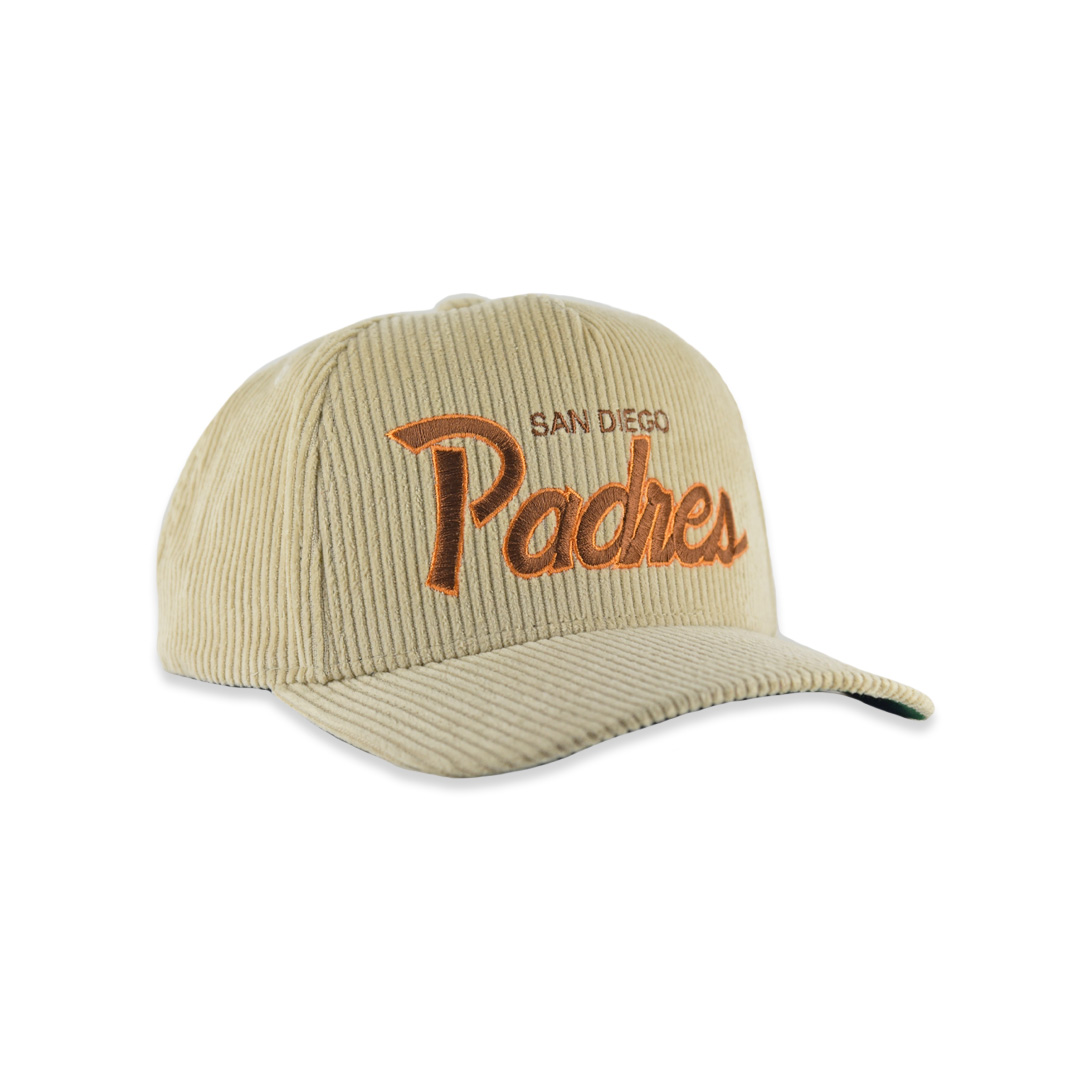 Mitchell & Ness San Diego Padres MLB Cord Off Pro Cooperstown Snapback Hat Off White Mitchell & Ness San Diego Padres MLB Cord Off Pro Cooperstown Snapback Hat Off White - Image 3