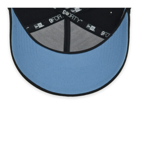 New Era 9Forty San Diego Padres A-Frame Snapback Hat Black Light Blue - Image 7