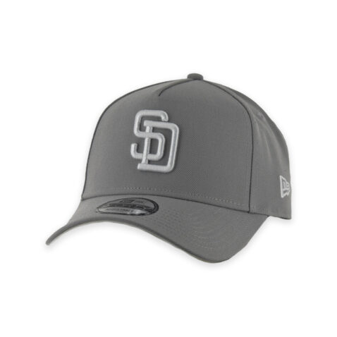 New Era 9Forty San Diego Padres A-Frame Snapback Hat Gray White