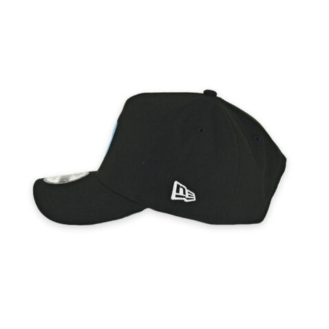 New Era 9Forty San Diego Padres A-Frame Snapback Hat Black Light Blue - Image 4
