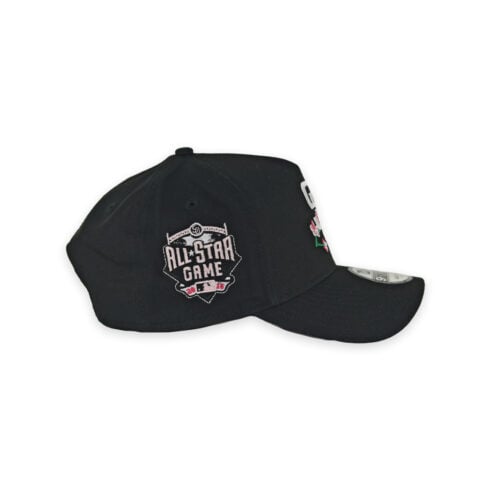 New Era 9Forty San Diego Padres Cherry Blossoms A-Frame Snapback Hat Black - Image 6