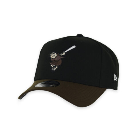 New Era 9Forty San Diego Padres Swinging Friar Two Tone A-Frame Snapback Hat Black Brown