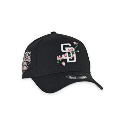 New Era 9Forty San Diego Padres Cherry Blossoms A-Frame Snapback Hat Black - Image 3