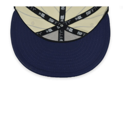 New Era 59Fifty Club Cruz Azul LMX Retro Pinstripe Fitted Hat Chrome White Dark Navy - Image 7