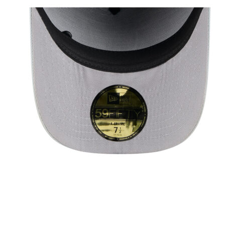 New Era 59Fifty Las Vegas Raiders NFL 2025 Draft A-Frame Fitted Hat Black Silver - Image 7