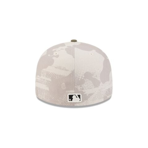 New Era 59Fifty Los Angeles Dodgers Armed Forces Day 2025 Fitted Hat Camo New Olive - Image 5