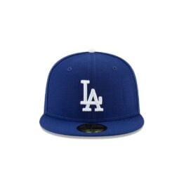 New Era 59Fifty Los Angeles Dodgers Japan Fitted Hat Dark Royal Blue White