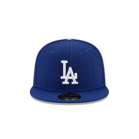 New Era 59Fifty Los Angeles Dodgers Japan Fitted Hat Dark Royal Blue White - Image 2