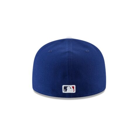 New Era 59Fifty Los Angeles Dodgers Ohtani 17 Fitted Hat Dark Royal Blue White - Image 5