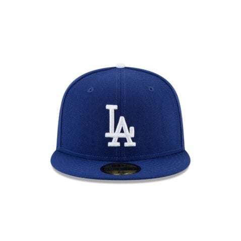 New Era 59Fifty Los Angeles Dodgers Ohtani 17 Fitted Hat Dark Royal Blue White - Image 2