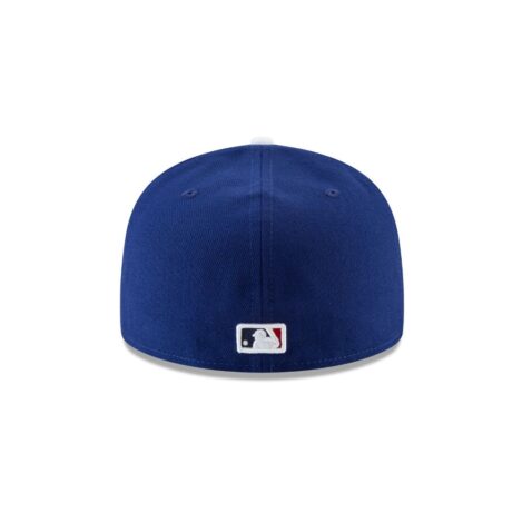 New Era 59Fifty Los Angeles Dodgers Ohtani Batting Cartoon Fitted Hat Dark Royal Blue White - Image 5