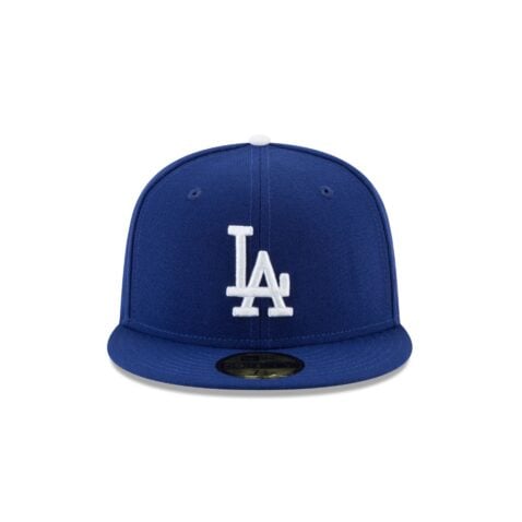 New Era 59Fifty Los Angeles Dodgers Ohtani Batting Cartoon Fitted Hat Dark Royal Blue White - Image 2