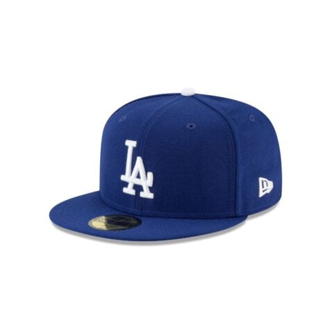 New Era 59Fifty Los Angeles Dodgers Ohtani Batting Cartoon Fitted Hat Dark Royal Blue White