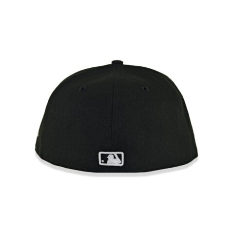 New Era 59Fifty MLB League Logo Umpire Fitted Hat Black White - Image 5
