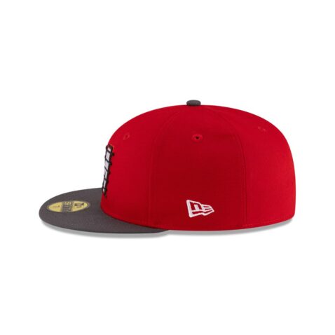 New Era 59Fifty Mexico City Diablos Rojos De Mexico Alternate 2 2025 On Field Fitted Hat Red White Black - Image 4