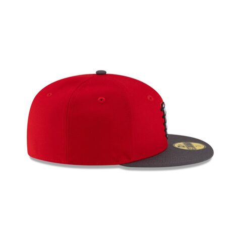New Era 59Fifty Mexico City Diablos Rojos De Mexico Alternate 2 2025 On Field Fitted Hat Red White Black - Image 6