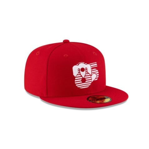 New Era 59Fifty Mexico City Diablos Rojos De Mexico Away 2 2025 On Field Fitted Hat Scarlet Red White - Image 3