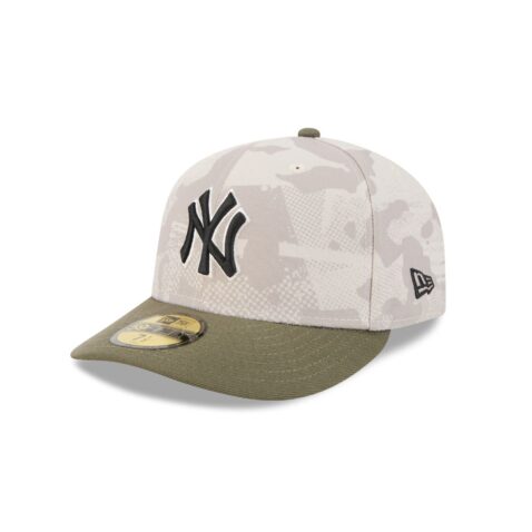 New Era 59Fifty New York Yankees Armed Forces Day 2025 Fitted Hat Camo New Olive