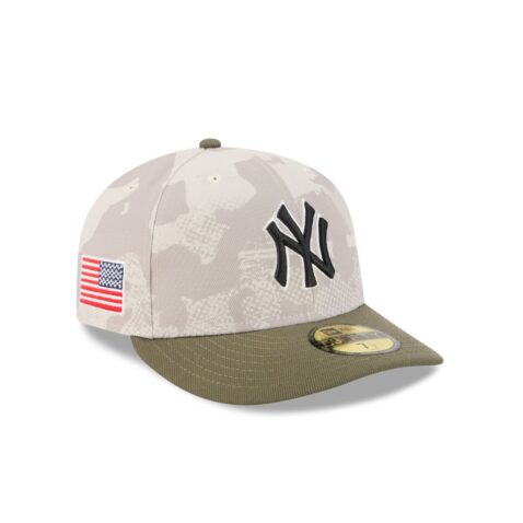 New Era 59Fifty New York Yankees Armed Forces Day 2025 Fitted Hat Camo New Olive - Image 3