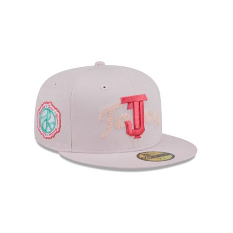 New Era 59Fifty Tijuana Toros Wordmark Fitted Hat Pink - Image 3