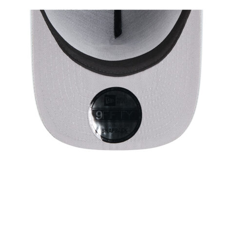 New Era 9Fifty Las Vegas Raiders NFL 2025 Draft A-Frame Snapback Hat Black Silver - Image 7