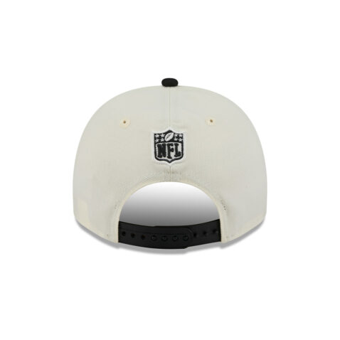 New Era 9Fifty Las Vegas Raiders NFL 2025 Draft A-Frame Snapback Hat Chrome White Black - Image 5
