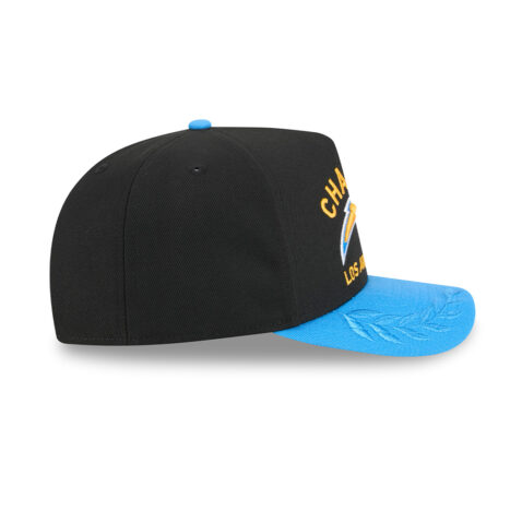 New Era 9Fifty Los Angeles Chargers NFL 2025 Draft A-Frame Snapback Hat Black Blue - Image 6
