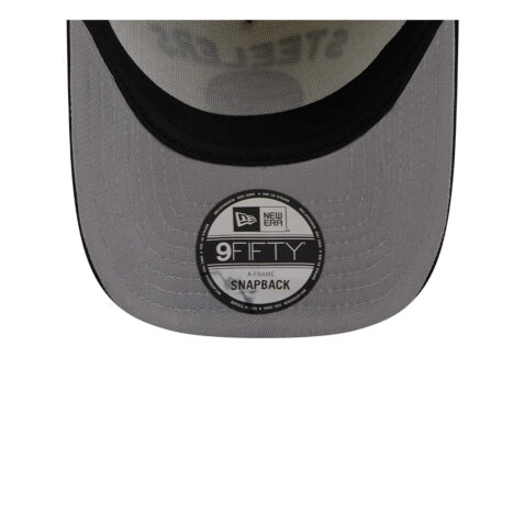 New Era 9Fifty Pittsburgh Steelers NFL 2025 Draft A-Frame Snapback Hat Chrome White Yellow - Image 7
