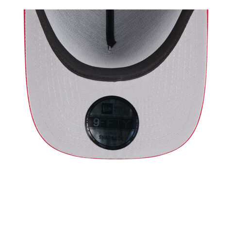 New Era 9Fifty San Francisco 49ers NFL 2025 Draft A-Frame Snapback Hat Black Red - Image 7