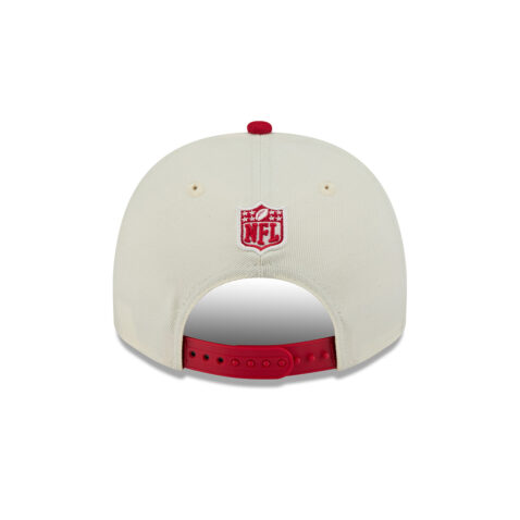 New Era 9Fifty San Francisco 49ers NFL 2025 Draft A-Frame Snapback Hat Chrome White Red - Image 5